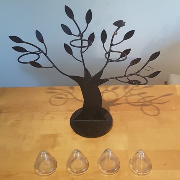 NWOT Metal Tree 4-Candle Holder Indoor and Outdoor - Picture 3 of 5